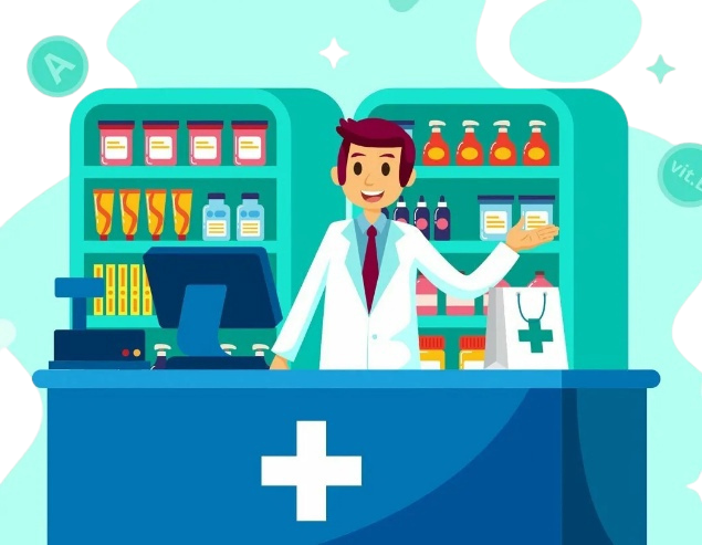 Just like in any pharmacy